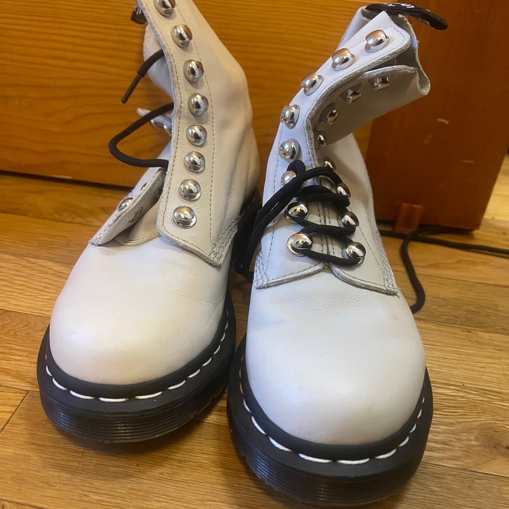 White Doc Martins